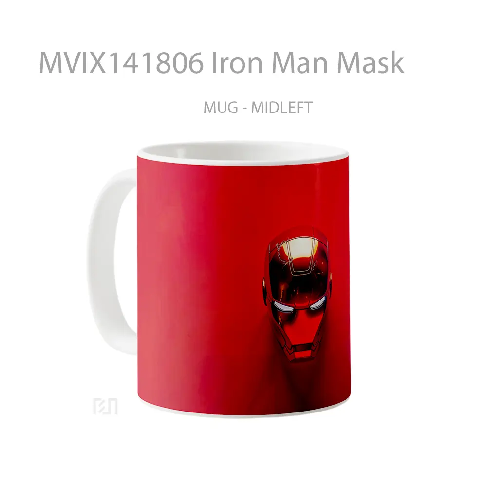 Mug Iron Man Mask Gelas Superhero - All-side / Desain