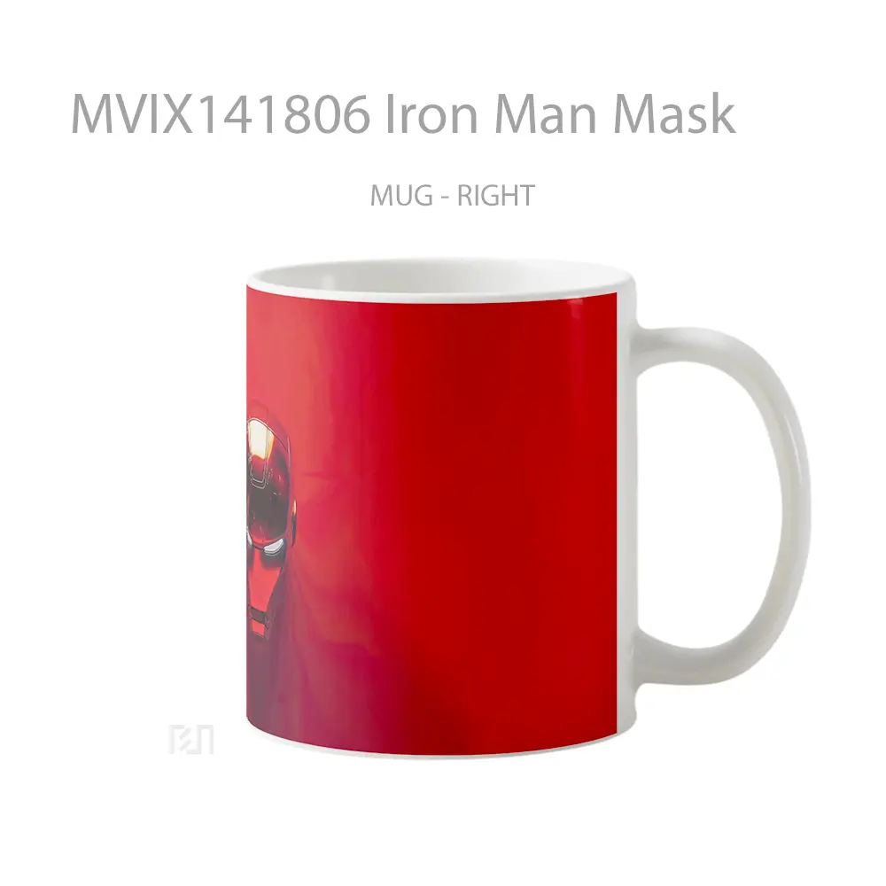 Mug Iron Man Mask Gelas Superhero - All-side / Desain