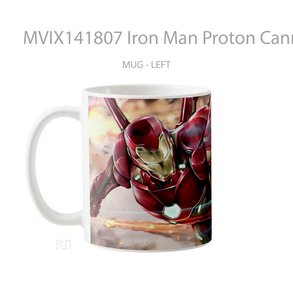 Mug Iron Man Proton Canno Gelas Superhero - All-side / Desain