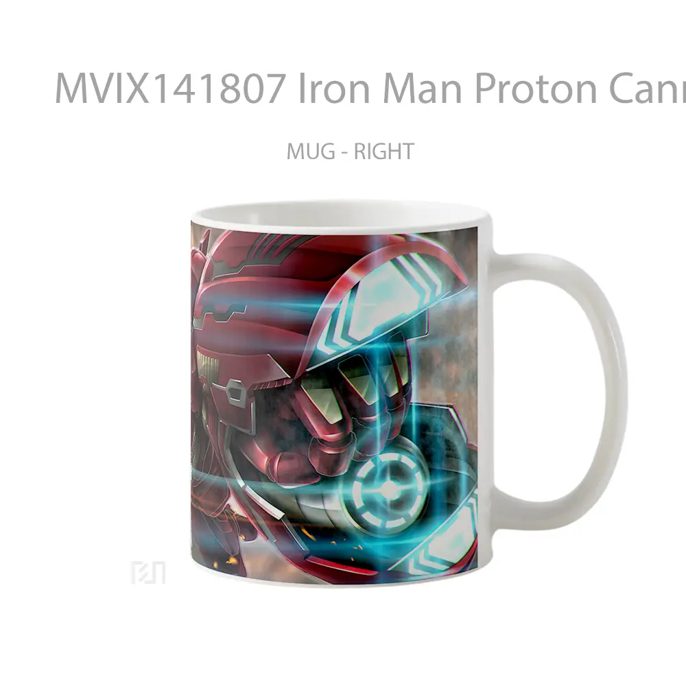Mug Iron Man Proton Canno Gelas Superhero - All-side / Desain