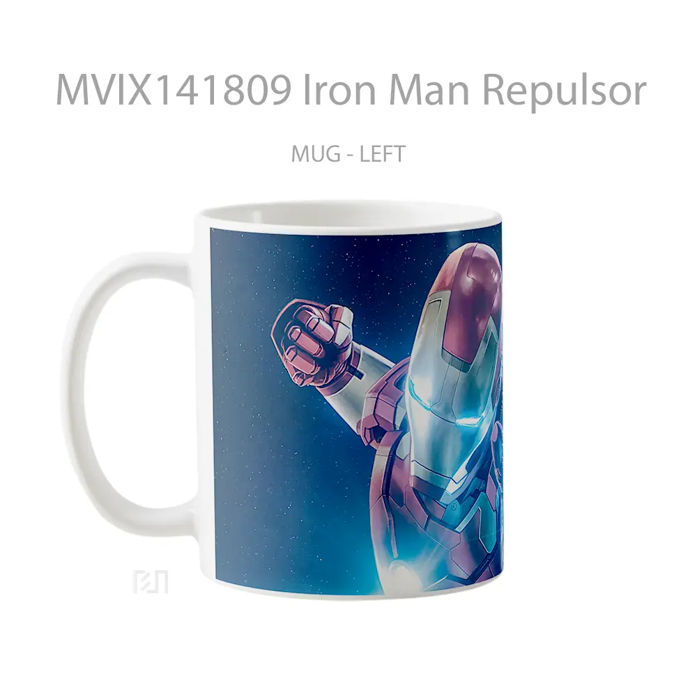 Mug Iron Man Repulsor Gelas Superhero - All-side / Desain