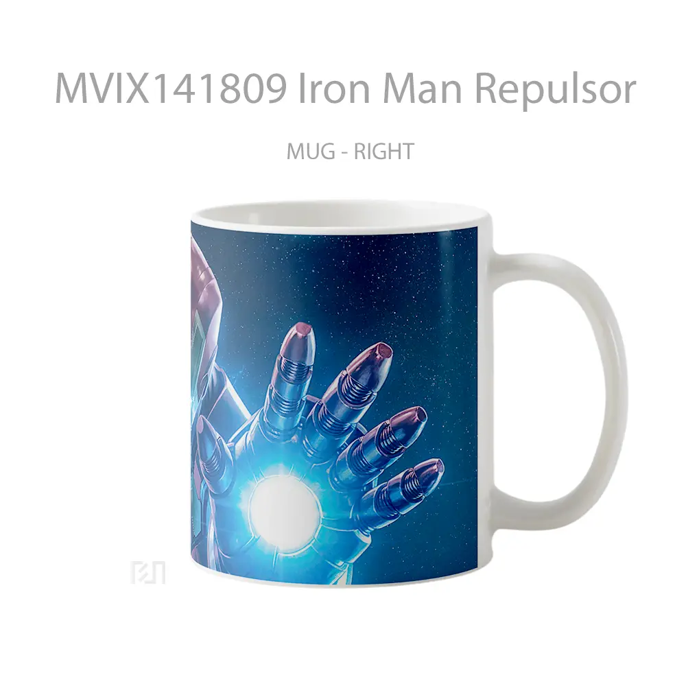 Mug Iron Man Repulsor Gelas Superhero - All-side / Desain