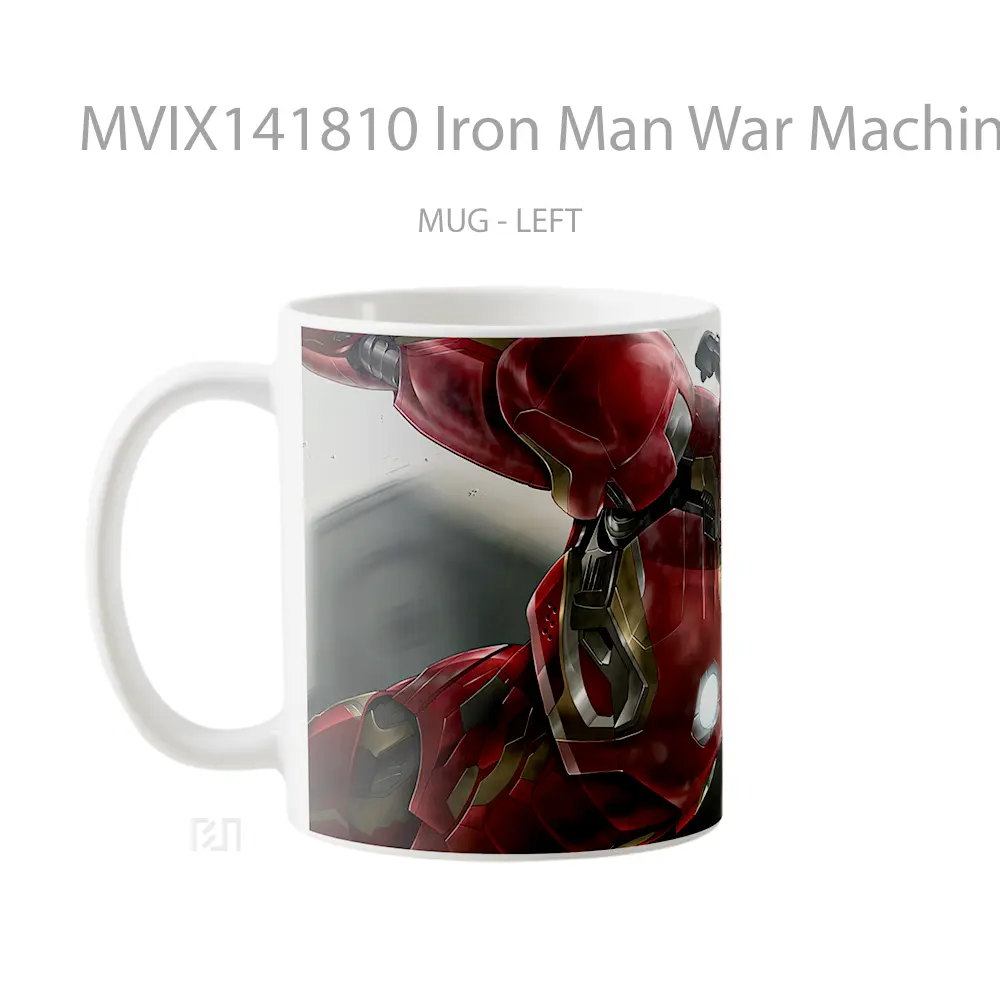 Mug Iron Man War Machin Gelas Superhero - All-side / Desain