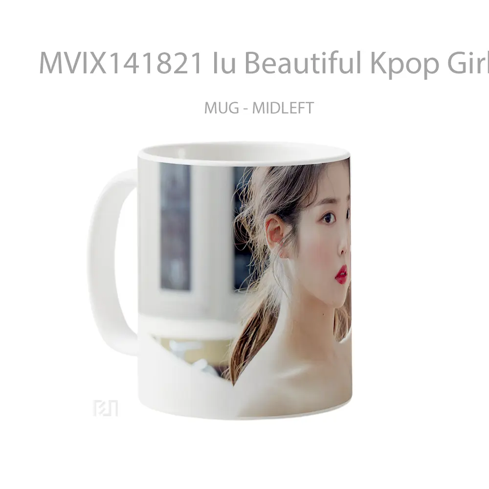 Mug Iu Beautiful Kpop Girl Gelas Keramik Unik - All-side / Desain
