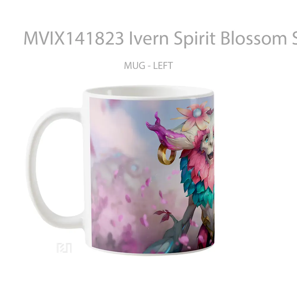 Mug Ivern Spirit Blossom Skin Lol Splash Art Cangkir Gamer - All-side / Desain