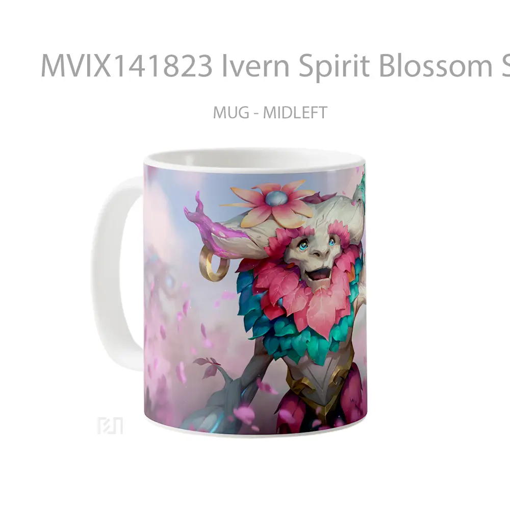 Mug Ivern Spirit Blossom Skin Lol Splash Art Cangkir Gamer - All-side / Desain