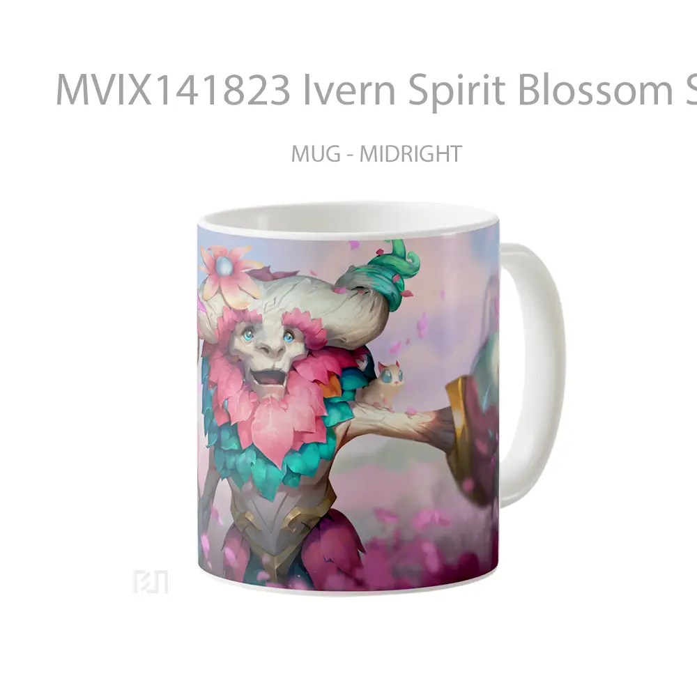 Mug Ivern Spirit Blossom Skin Lol Splash Art Cangkir Gamer - All-side / Desain