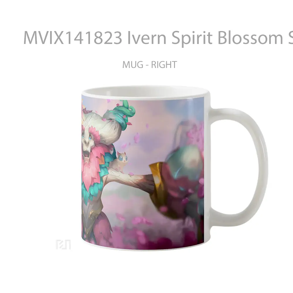 Mug Ivern Spirit Blossom Skin Lol Splash Art Cangkir Gamer - All-side / Desain