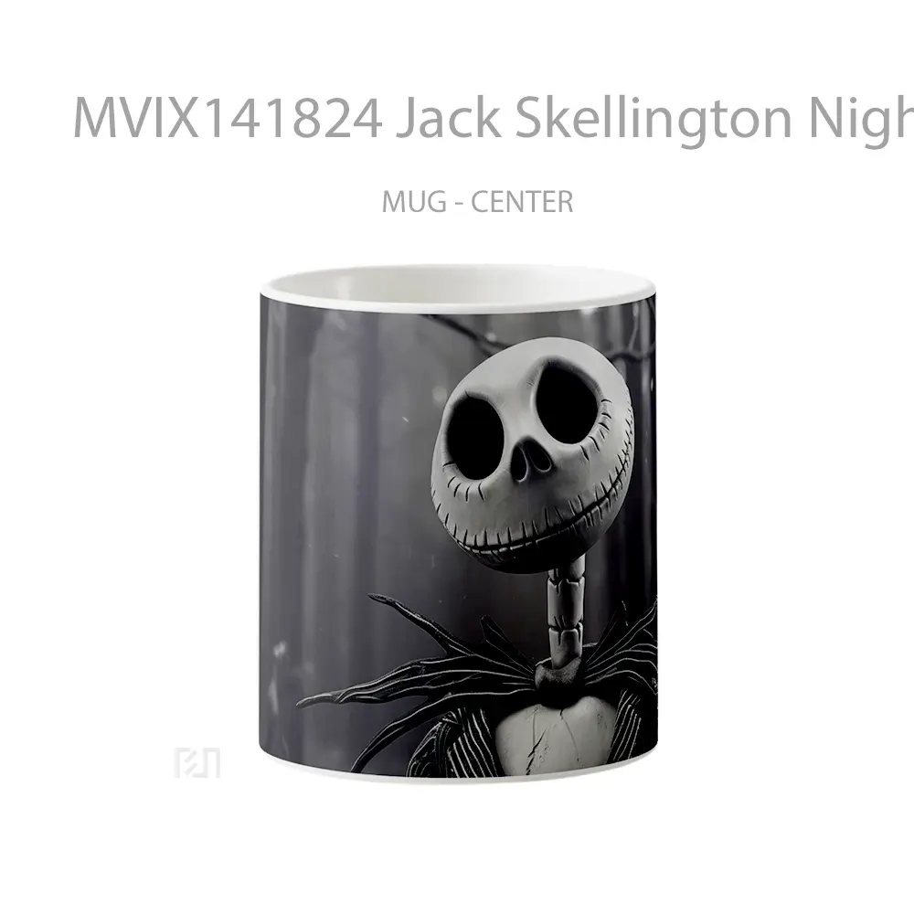 Mug Jack Skellington Nightmare Before Christmas Movie Gelas Keramik Unik