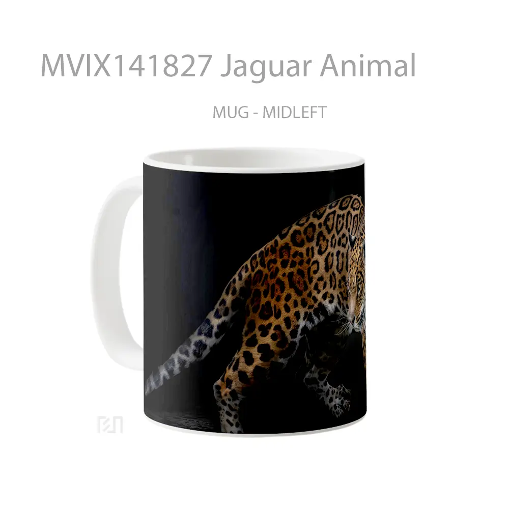 Mug Jaguar Animal Gelas Hewan Lucu - All-side / Desain