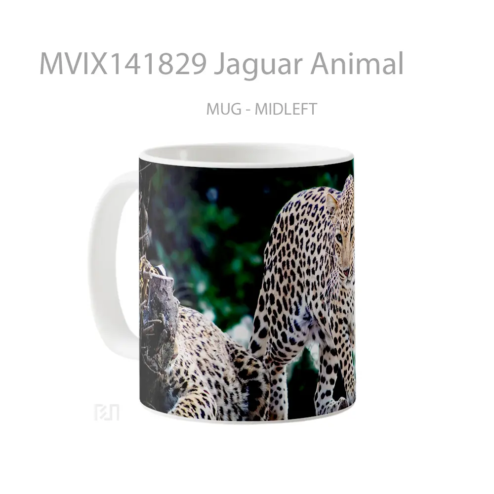 Mug Jaguar Animal Gelas Hewan Lucu - All-side / Desain