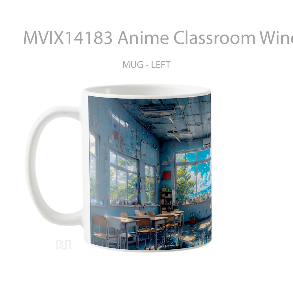 Mug Anime Classroom Window Scenery Cangkir Anime - All-side / Desain
