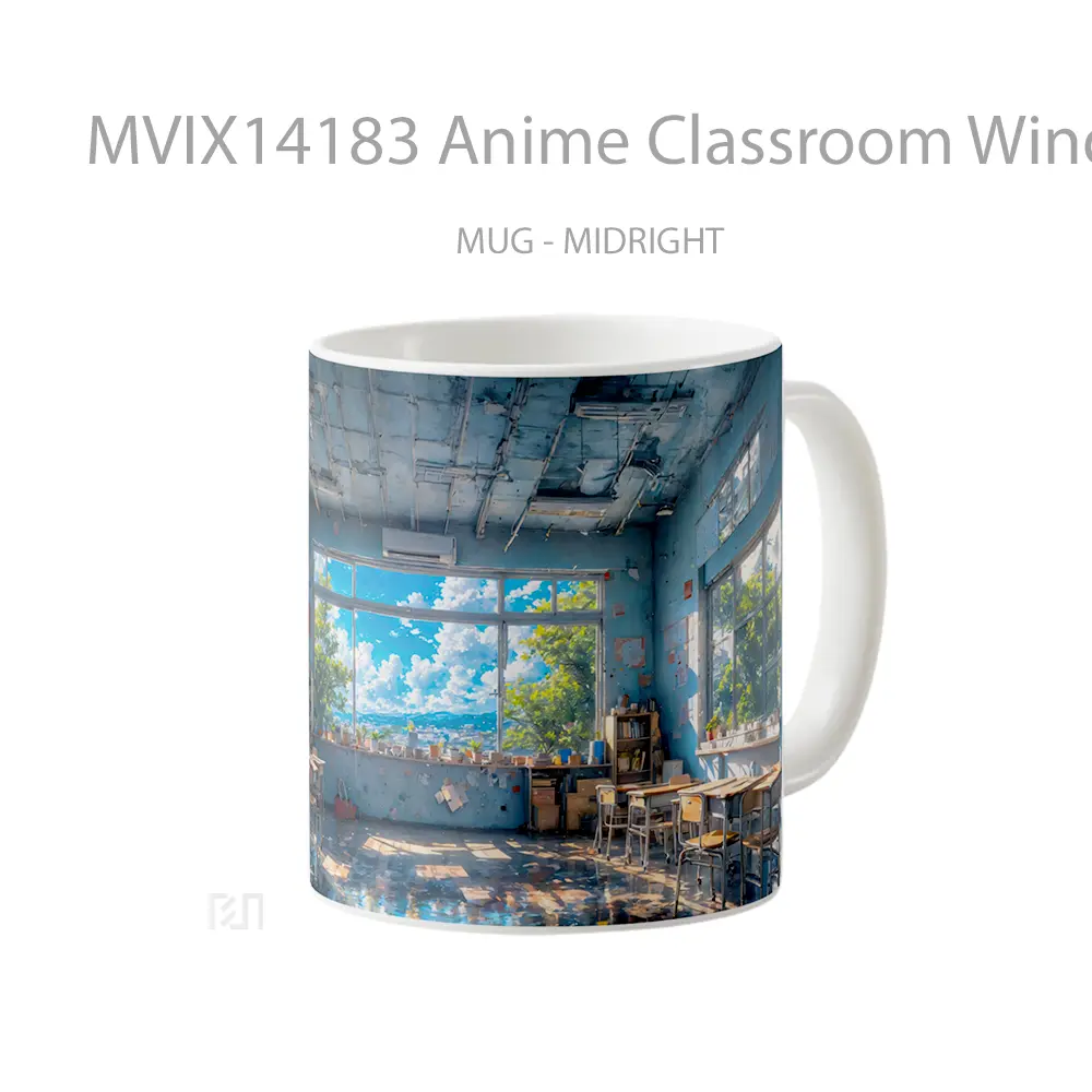 Mug Anime Classroom Window Scenery Cangkir Anime - All-side / Desain