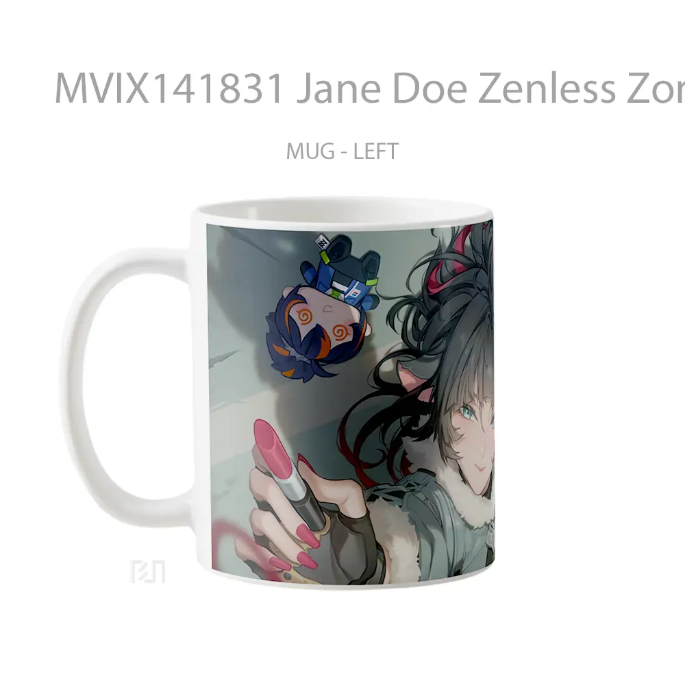 Mug Jane Doe Zenless Zone Zero Game Art Cangkir Gamer - All-side / Desain