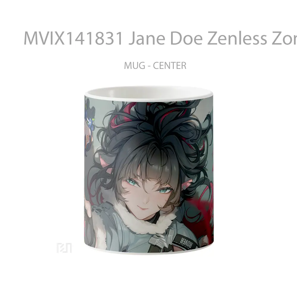Mug Jane Doe Zenless Zone Zero Game Art Cangkir Gamer