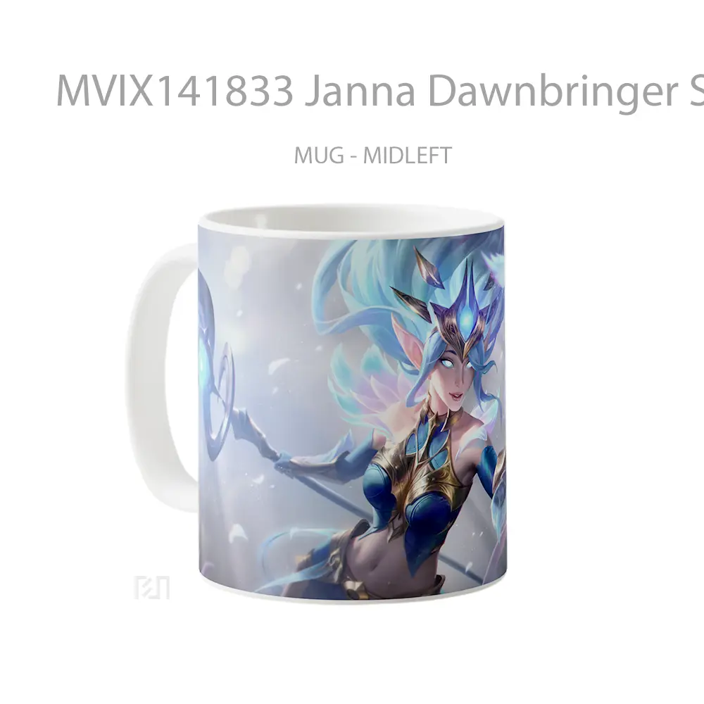 Mug Janna Dawnbringer Skin Lol Splash Art Cangkir Gamer - All-side / Desain