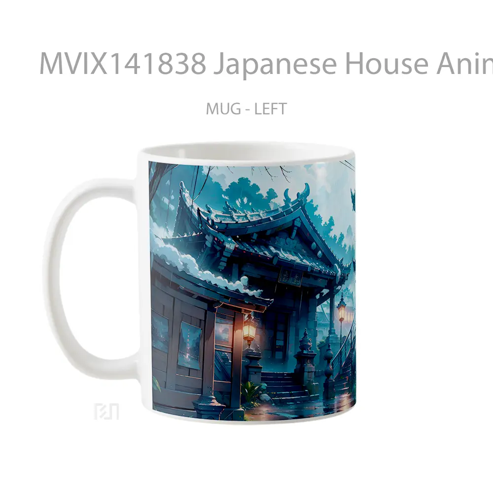 Mug Japanese House Anime Art Cangkir Anime - All-side / Desain