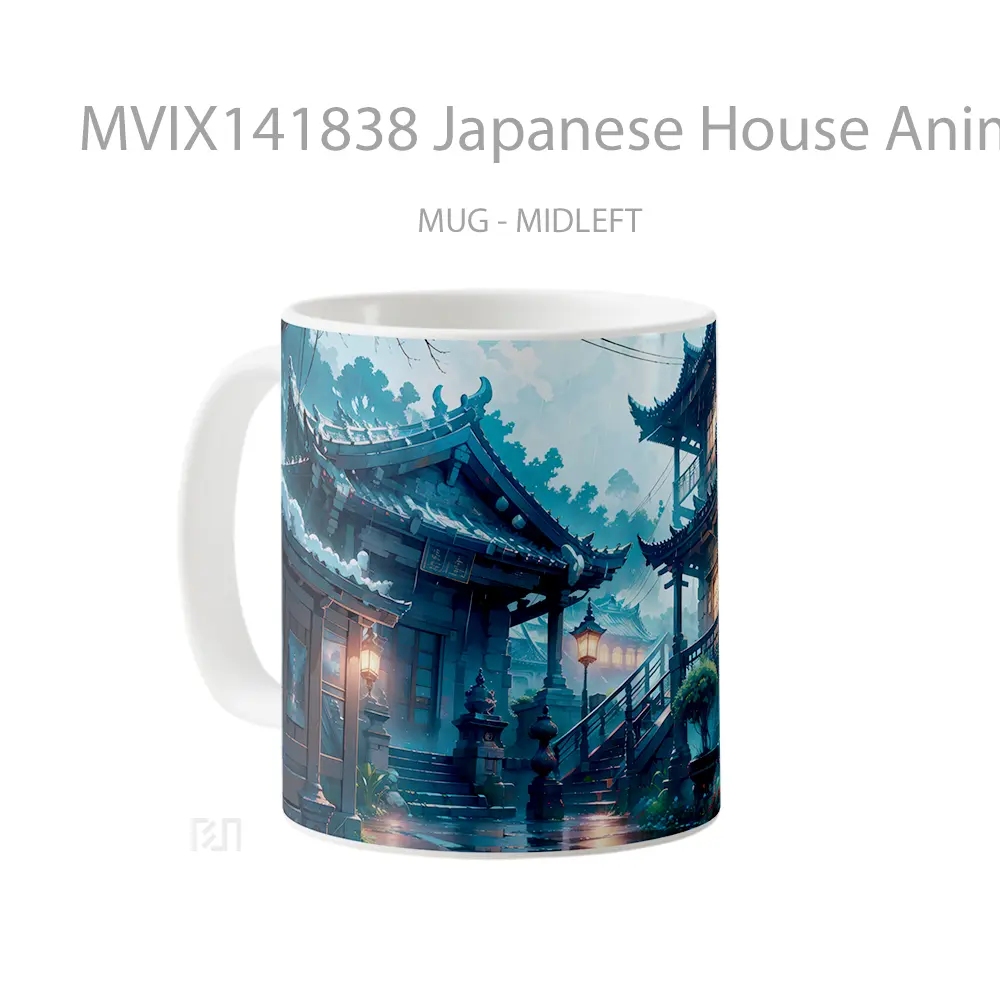 Mug Japanese House Anime Art Cangkir Anime - All-side / Desain