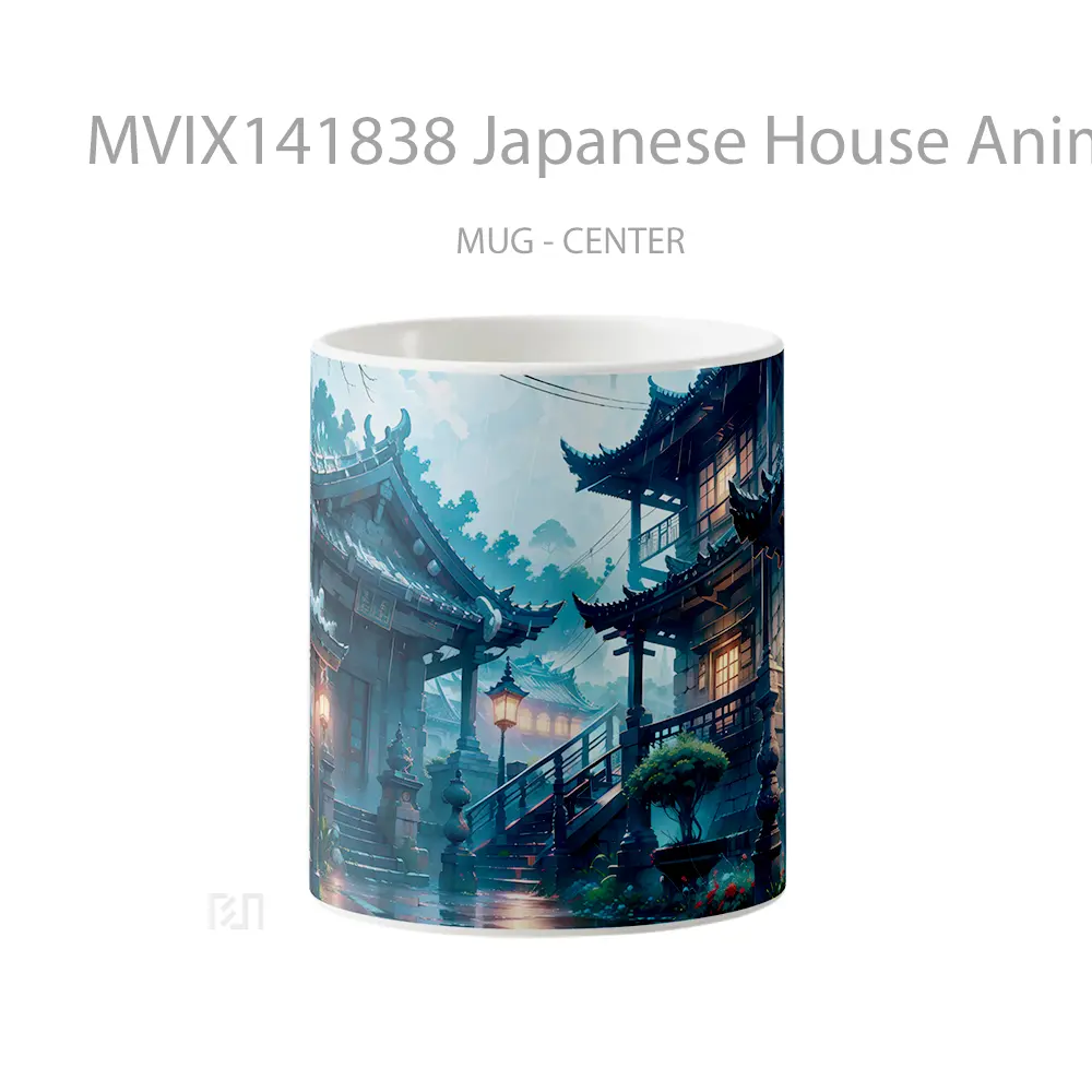 Mug Japanese House Anime Art Cangkir Anime