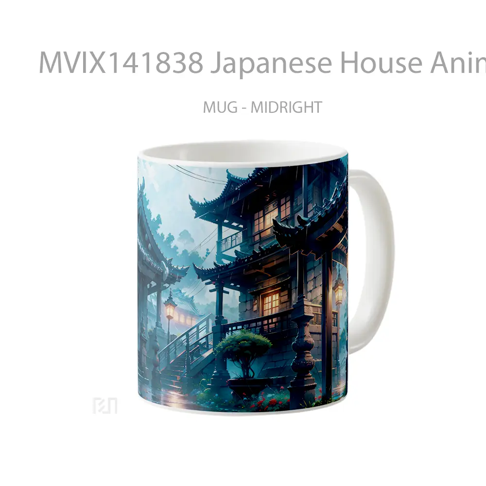 Mug Japanese House Anime Art Cangkir Anime - All-side / Desain