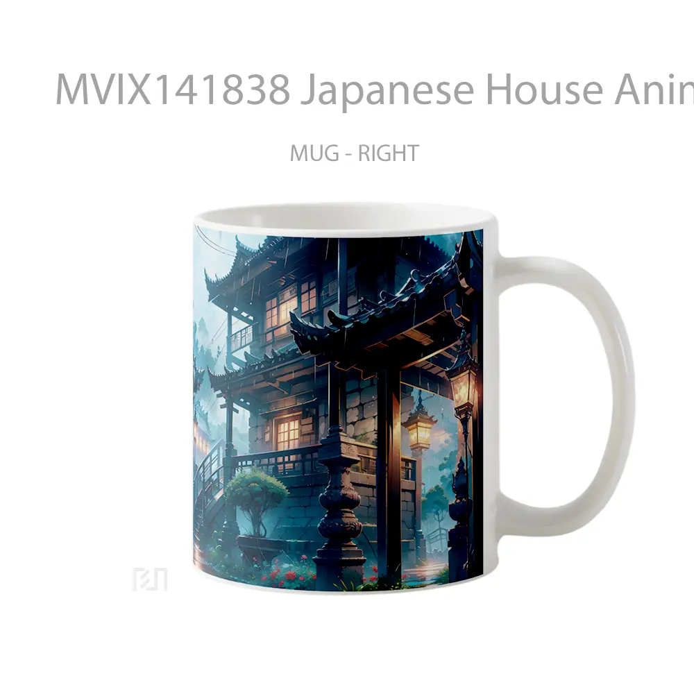 Mug Japanese House Anime Art Cangkir Anime - All-side / Desain