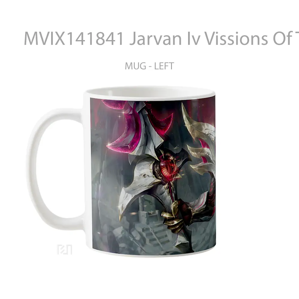 Mug Jarvan Iv Vissions Of The Fallen Prestige Skin Lol Splash Art Cangkir Gamer - All-side / Desain