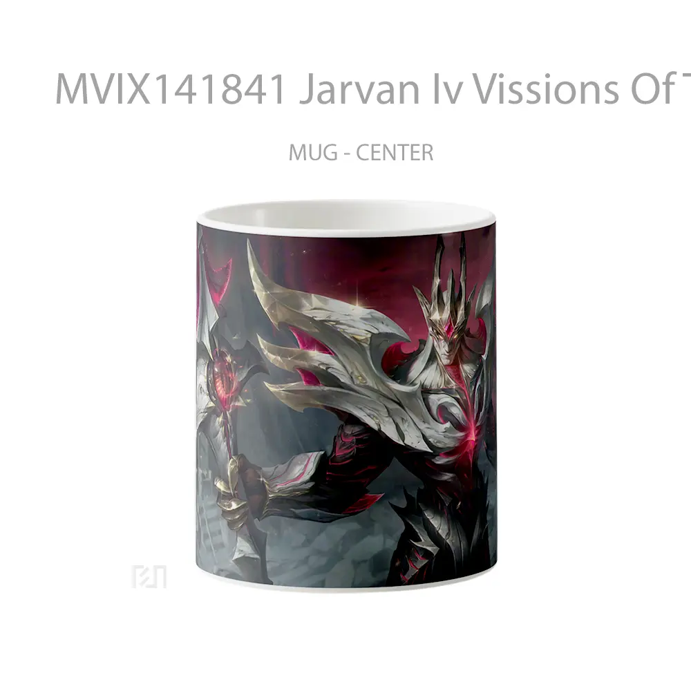 Mug Jarvan Iv Vissions Of The Fallen Prestige Skin Lol Splash Art Cangkir Gamer