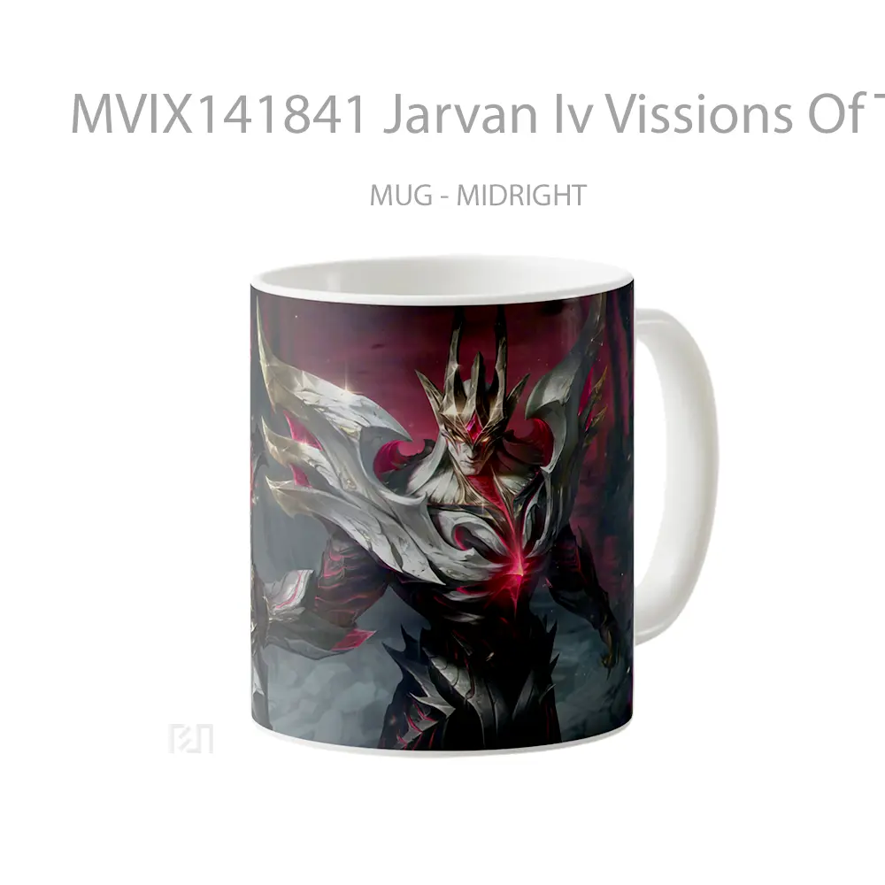 Mug Jarvan Iv Vissions Of The Fallen Prestige Skin Lol Splash Art Cangkir Gamer - All-side / Desain