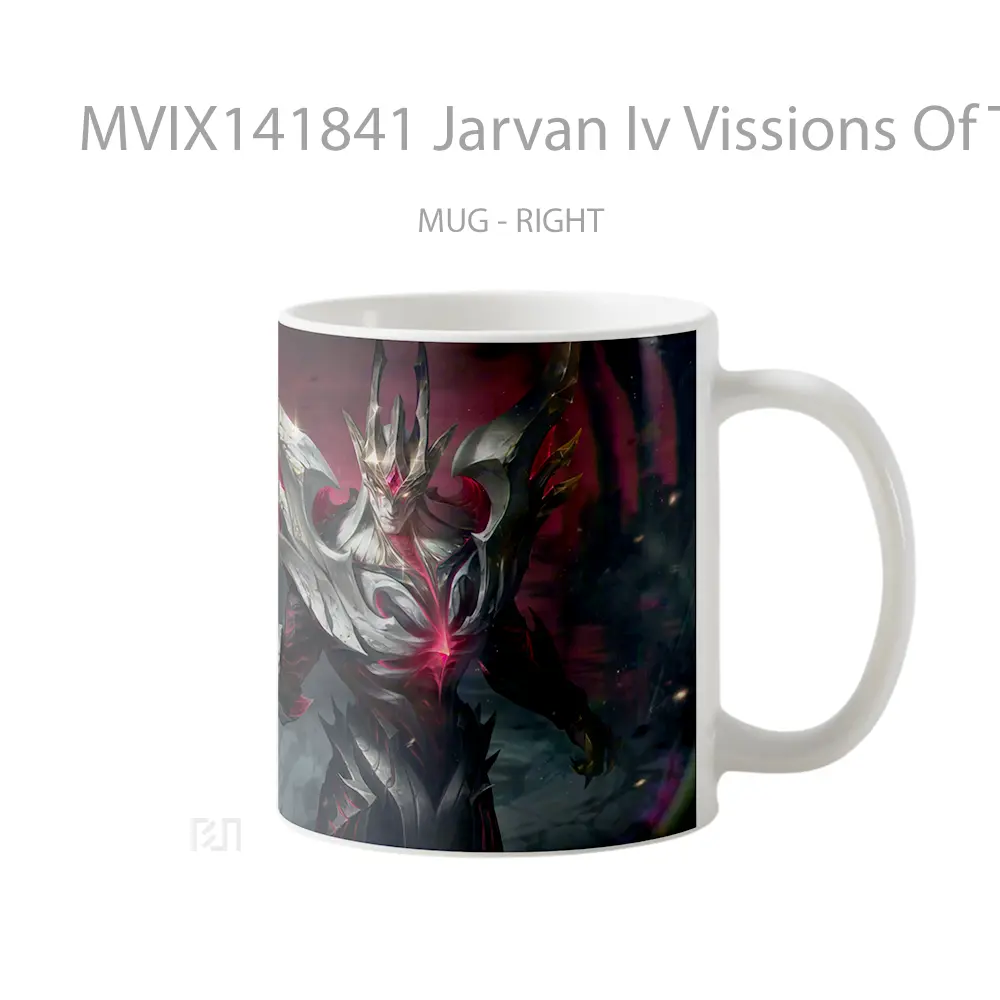 Mug Jarvan Iv Vissions Of The Fallen Prestige Skin Lol Splash Art Cangkir Gamer - All-side / Desain