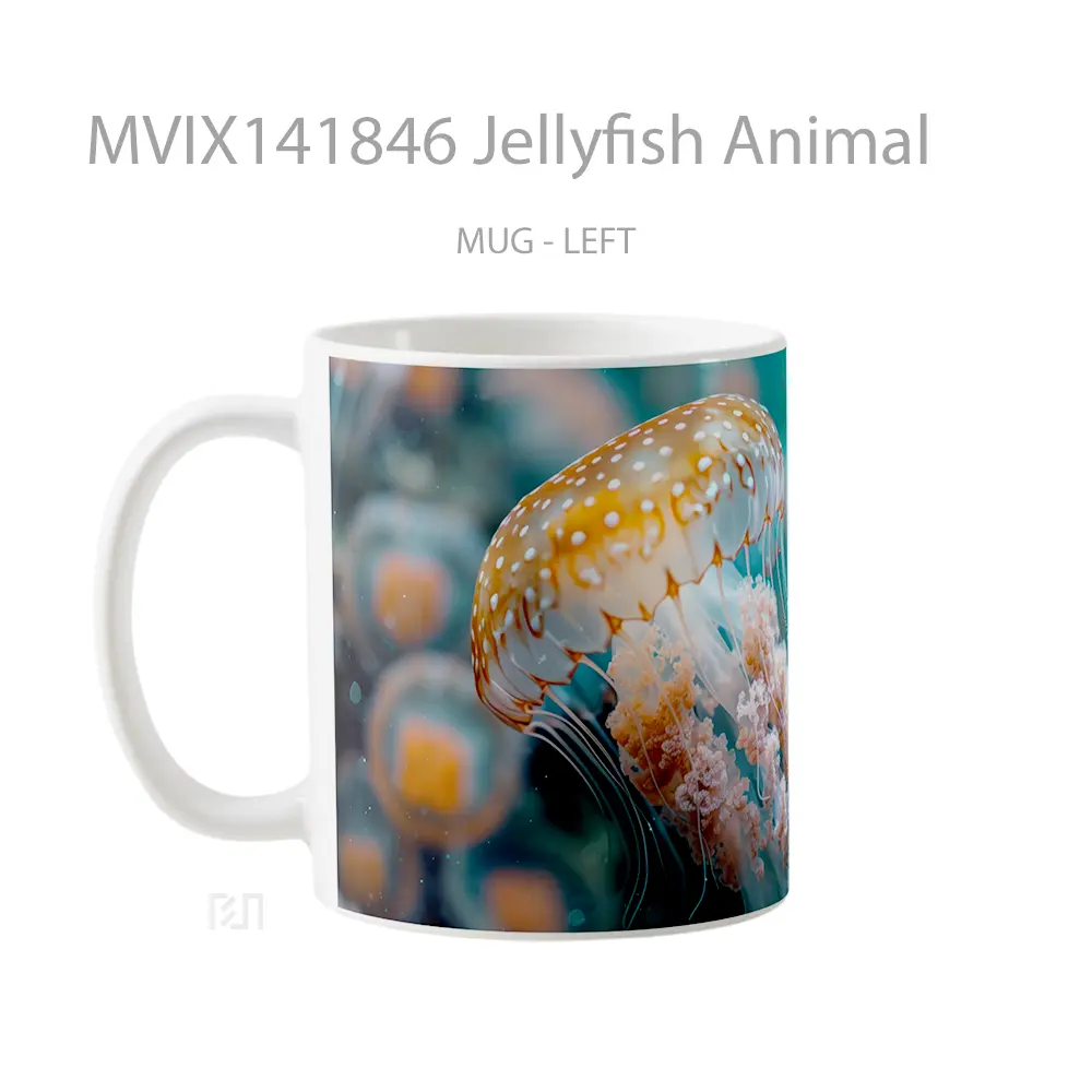 Mug Jellyfish Animal Gelas Hewan Lucu - All-side / Desain