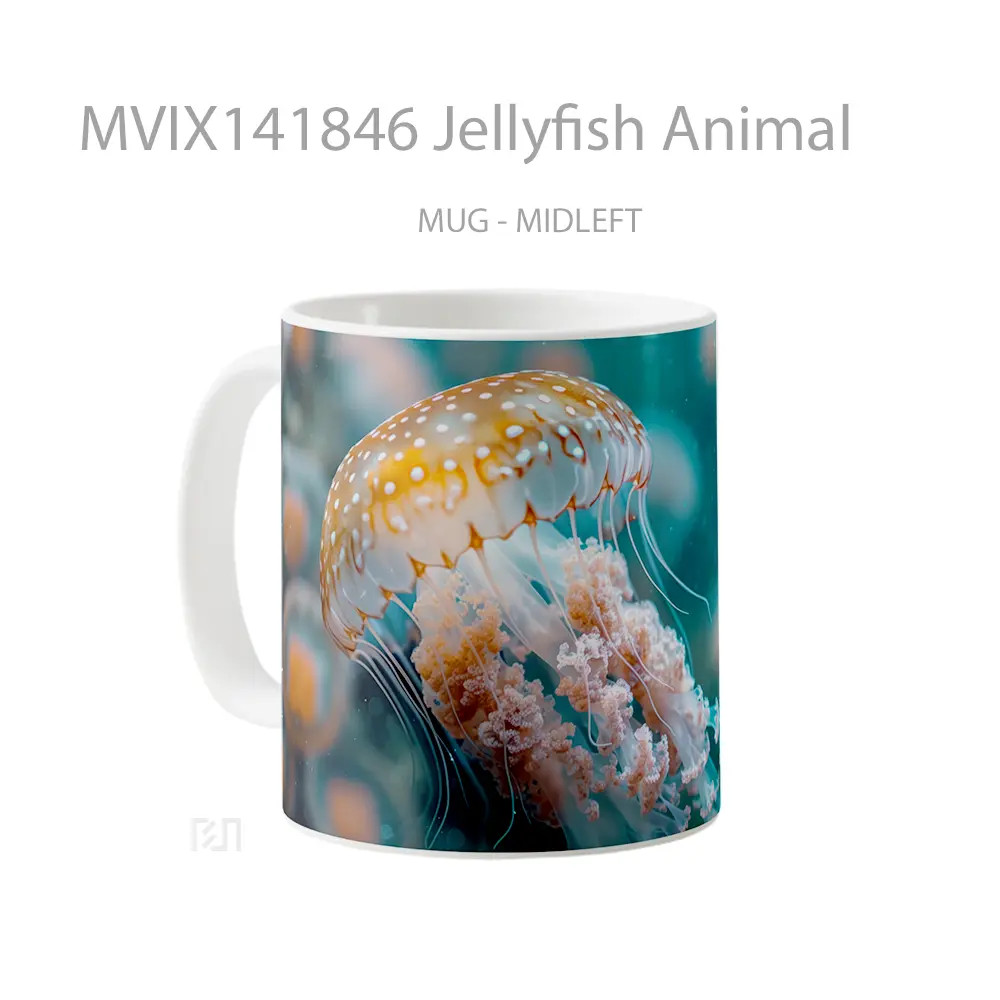 Mug Jellyfish Animal Gelas Hewan Lucu - All-side / Desain
