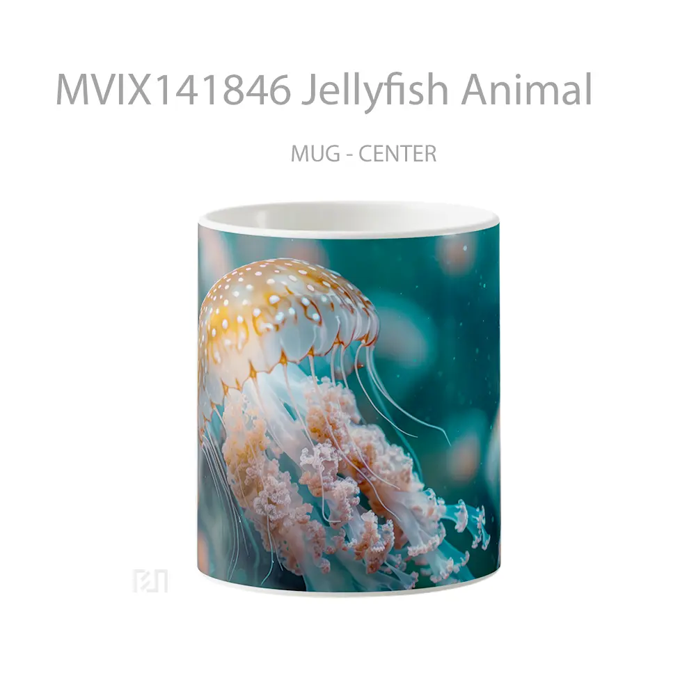 Mug Jellyfish Animal Gelas Hewan Lucu