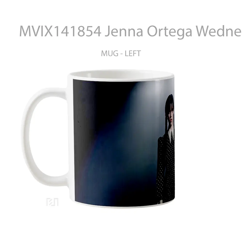 Mug Jenna Ortega Wednesday Netflix Gelas Keramik Unik - All-side / Desain