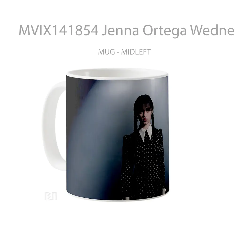 Mug Jenna Ortega Wednesday Netflix Gelas Keramik Unik - All-side / Desain