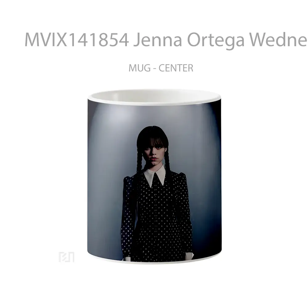 Mug Jenna Ortega Wednesday Netflix Gelas Keramik Unik