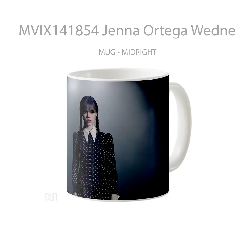Mug Jenna Ortega Wednesday Netflix Gelas Keramik Unik - All-side / Desain