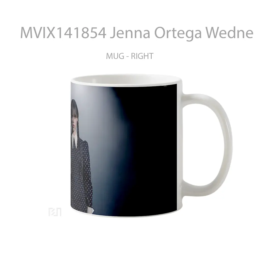 Mug Jenna Ortega Wednesday Netflix Gelas Keramik Unik - All-side / Desain