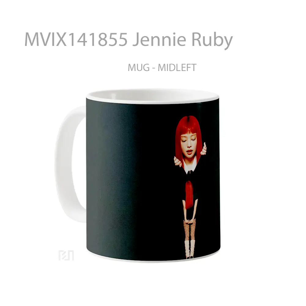 Mug Jennie Ruby Gelas Keramik Unik - All-side / Desain