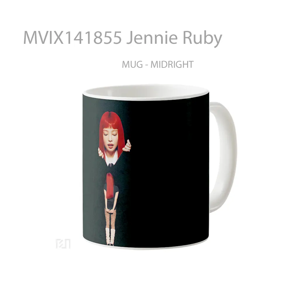 Mug Jennie Ruby Gelas Keramik Unik - All-side / Desain