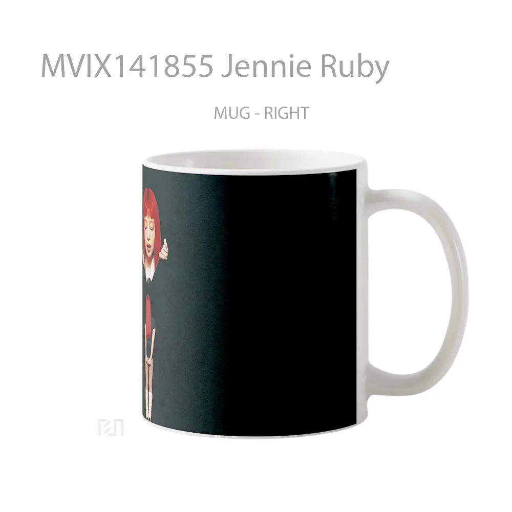 Mug Jennie Ruby Gelas Keramik Unik - All-side / Desain