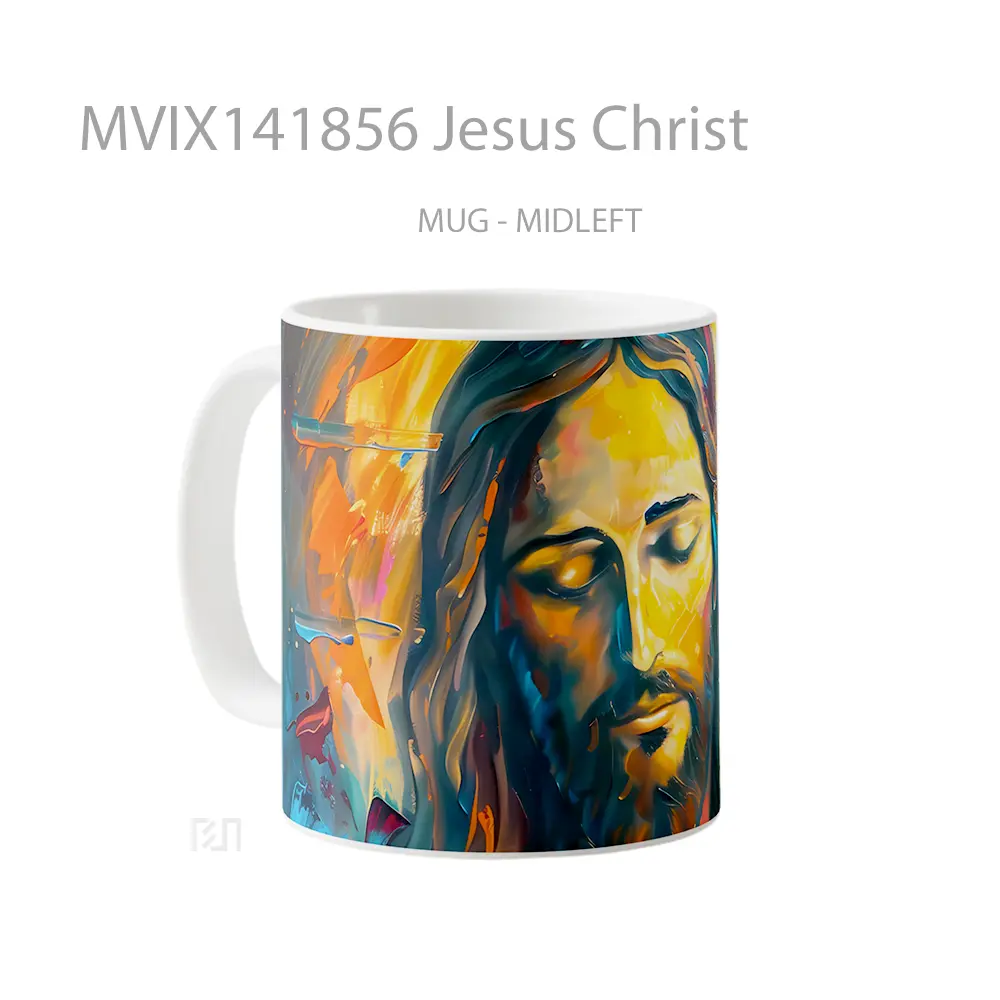 Mug Jesus Christ Gelas Keramik Unik - All-side / Desain