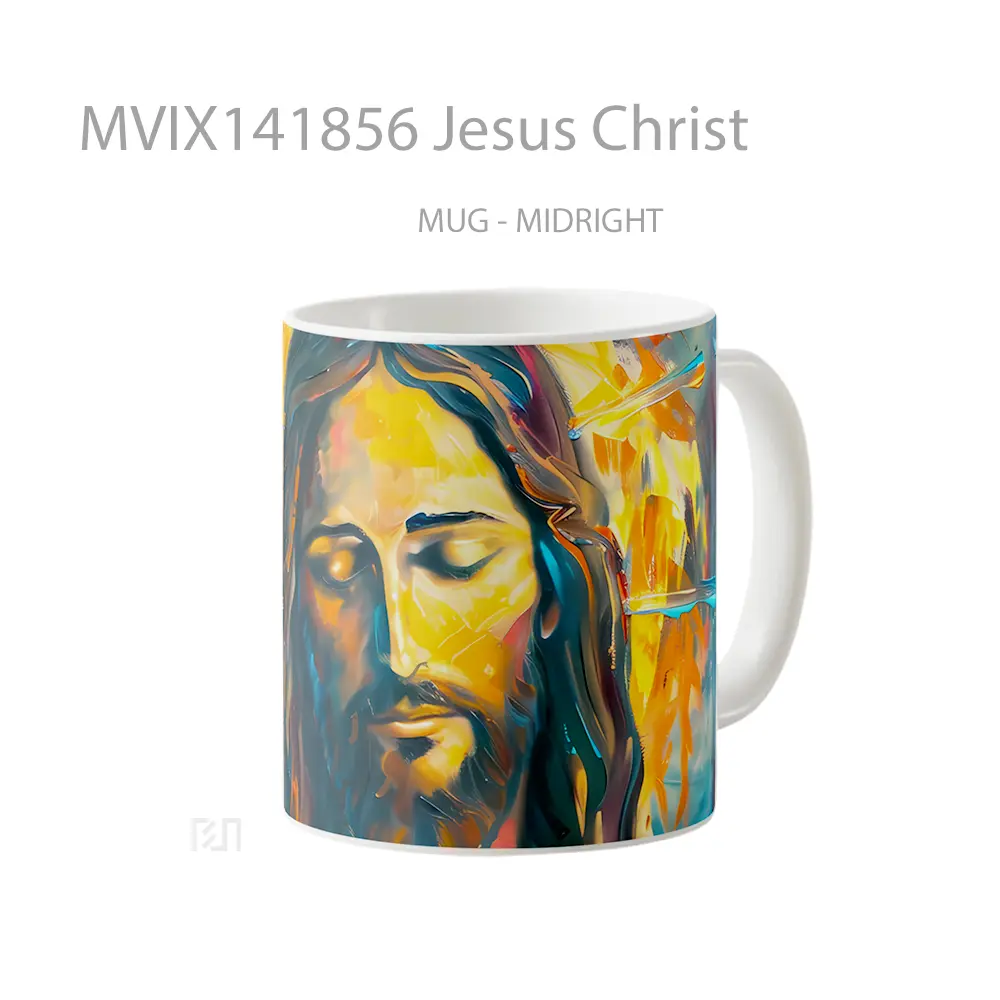 Mug Jesus Christ Gelas Keramik Unik - All-side / Desain