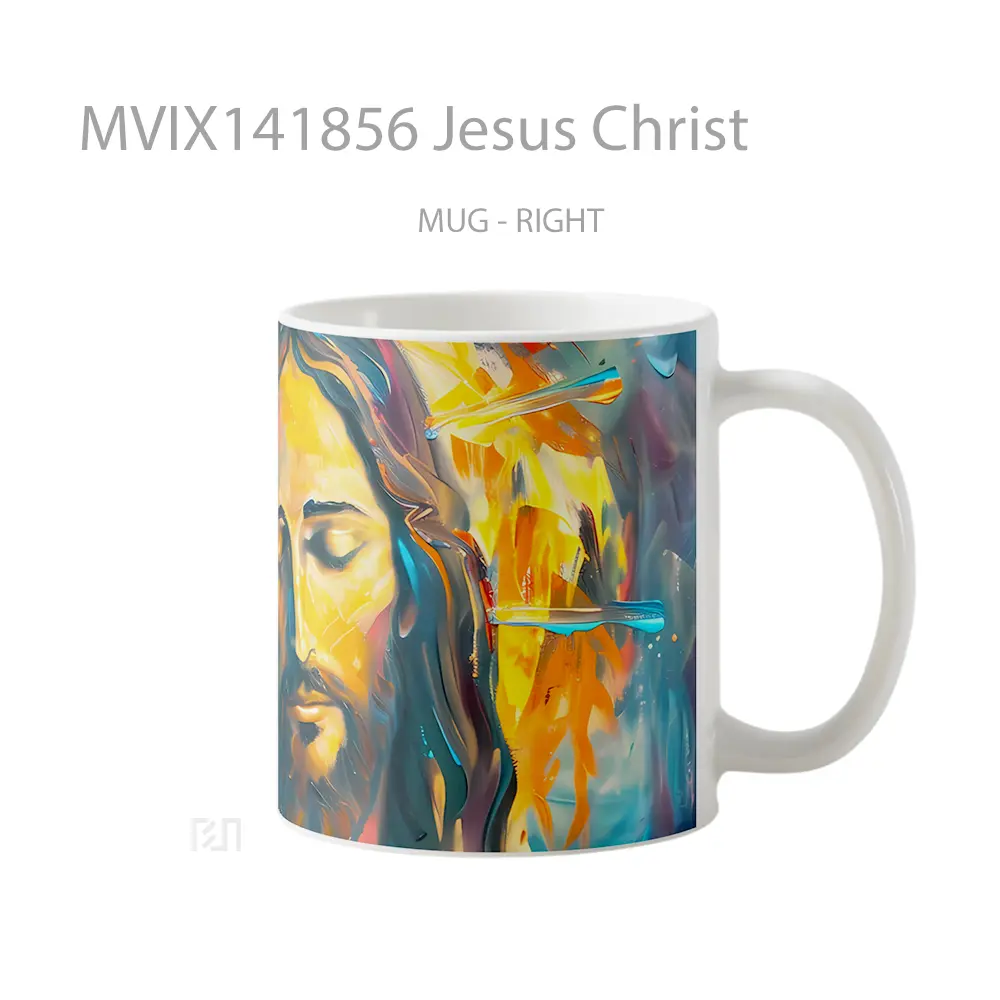 Mug Jesus Christ Gelas Keramik Unik - All-side / Desain