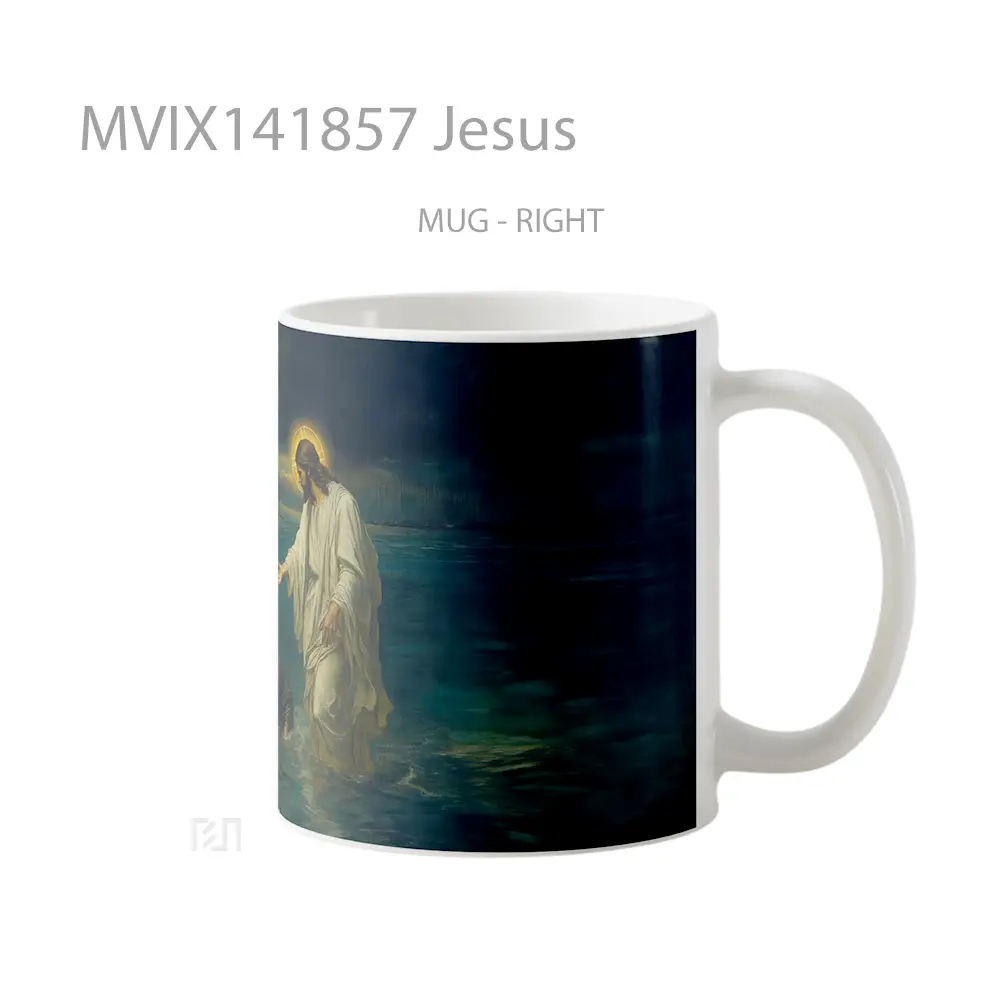 Mug Jesus Gelas Keramik Unik - All-side / Desain