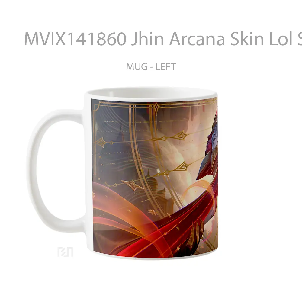 Mug Jhin Arcana Skin Lol Splash Art Cangkir Gamer - All-side / Desain