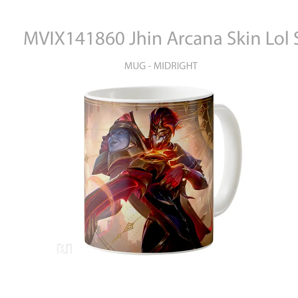 Mug Jhin Arcana Skin Lol Splash Art Cangkir Gamer - All-side / Desain