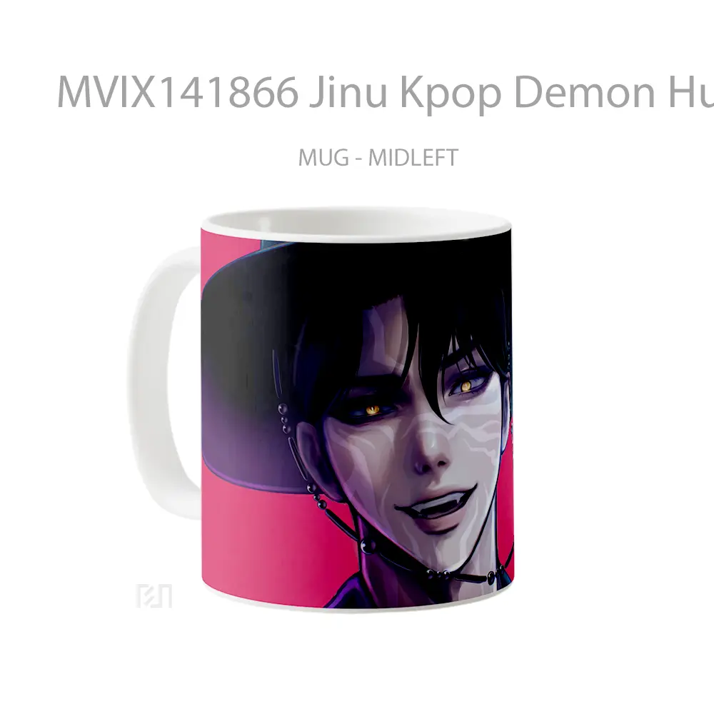 Mug Jinu Kpop Demon Hunters Gelas Keramik Unik - All-side / Desain