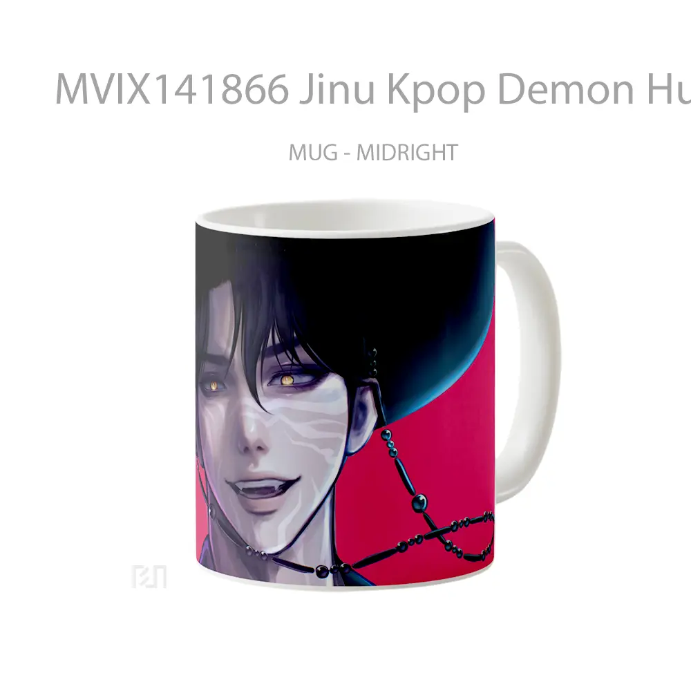Mug Jinu Kpop Demon Hunters Gelas Keramik Unik - All-side / Desain