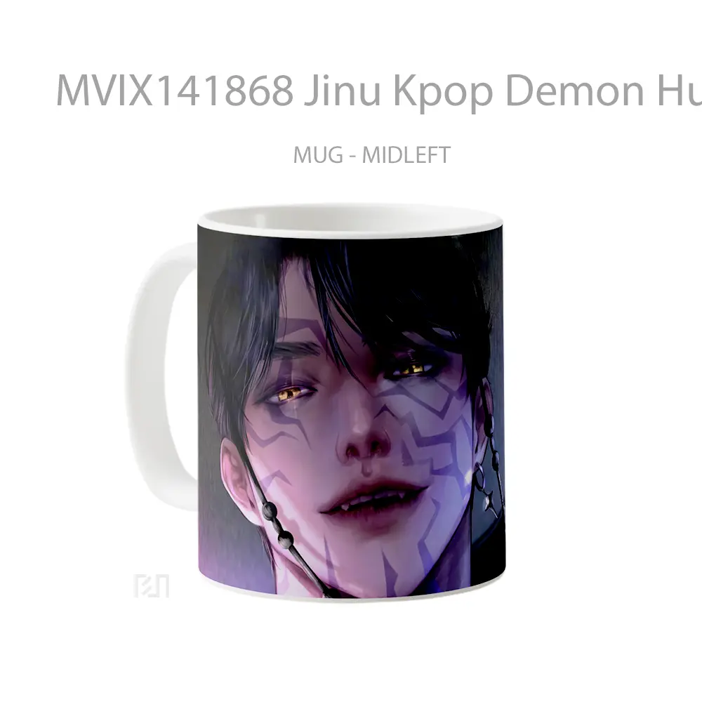 Mug Jinu Kpop Demon Hunters Gelas Keramik Unik - All-side / Desain