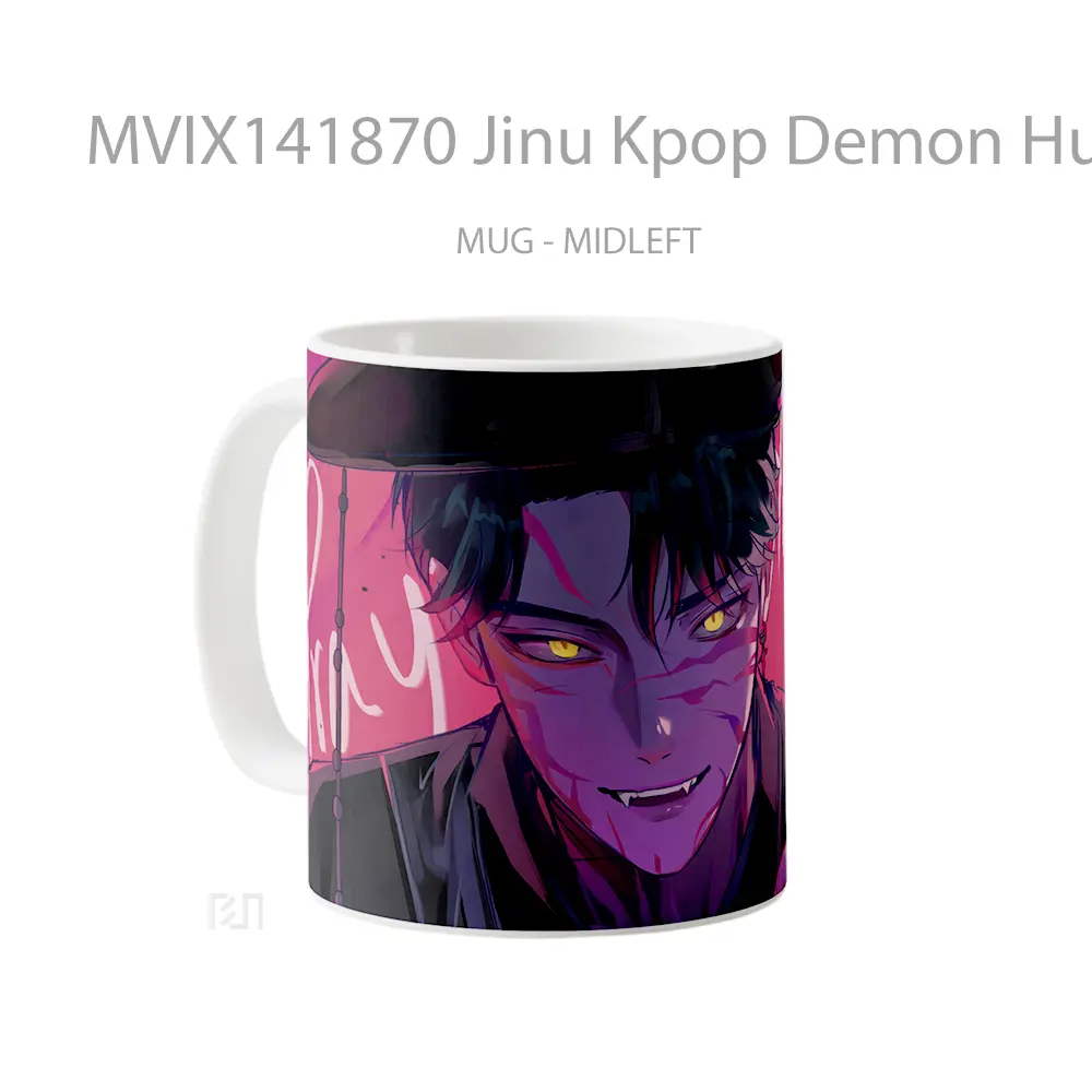 Mug Jinu Kpop Demon Hunters Gelas Keramik Unik - All-side / Desain